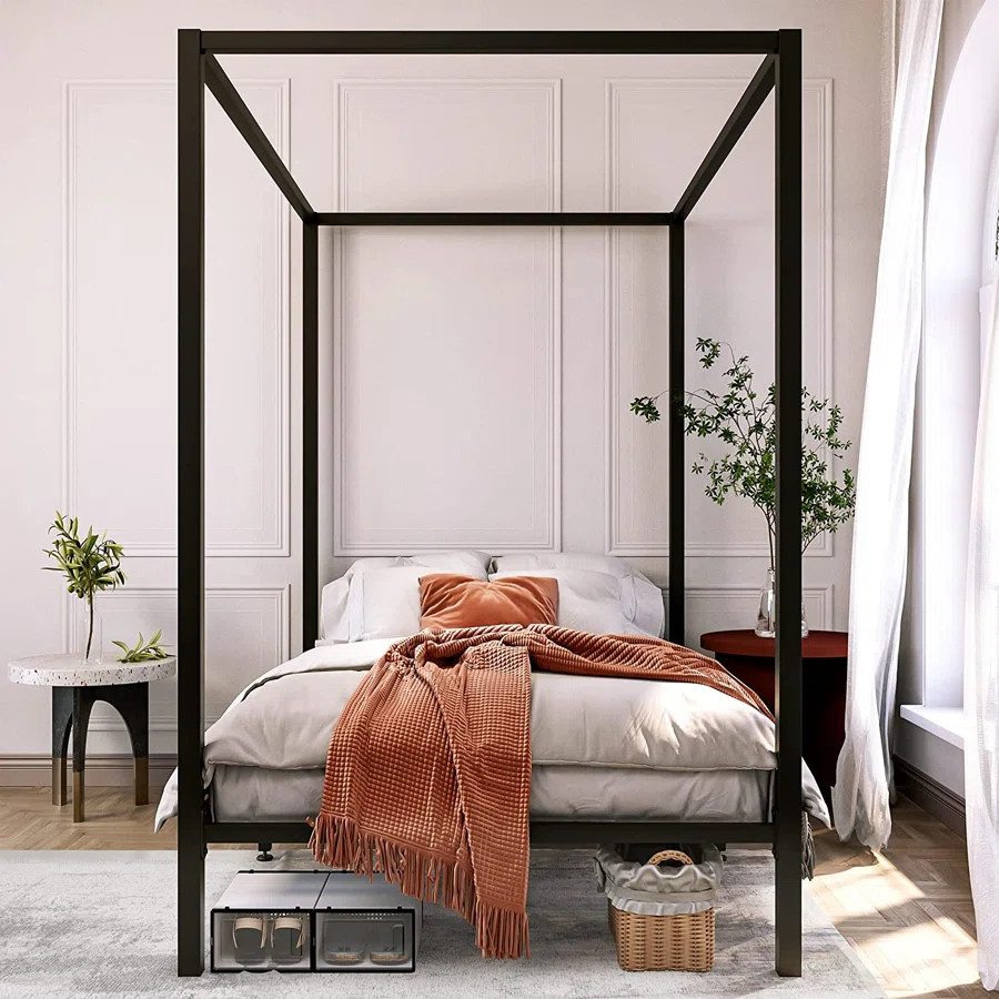 Canopy Bed with Wood Slat | Wayfair North America