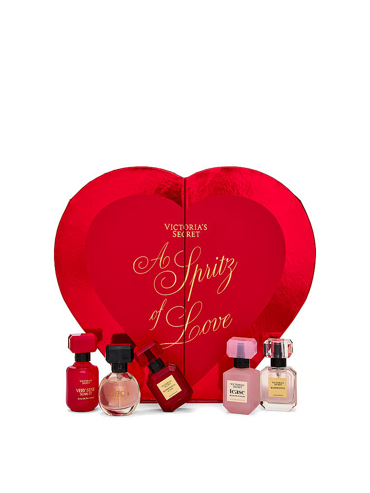 Buy 5-Piece Fragrance Discovery Gift Set including Tease Sugar Fleur and Heart-Shaped Box , Multi... | Victoria's Secret (US / CA )