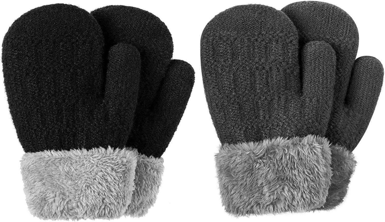 Winter Mittens Gloves for Baby Kids Toddler Newborn Infant, Unisex Cute Warm Fleece Lined Thick T... | Amazon (US)