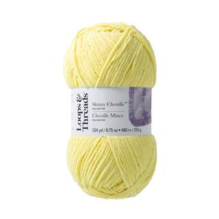 Skinny Chenille™ Yarn by Loops & Threads® in Duckling | 8.75 oz | Michaels® | Michaels Stores