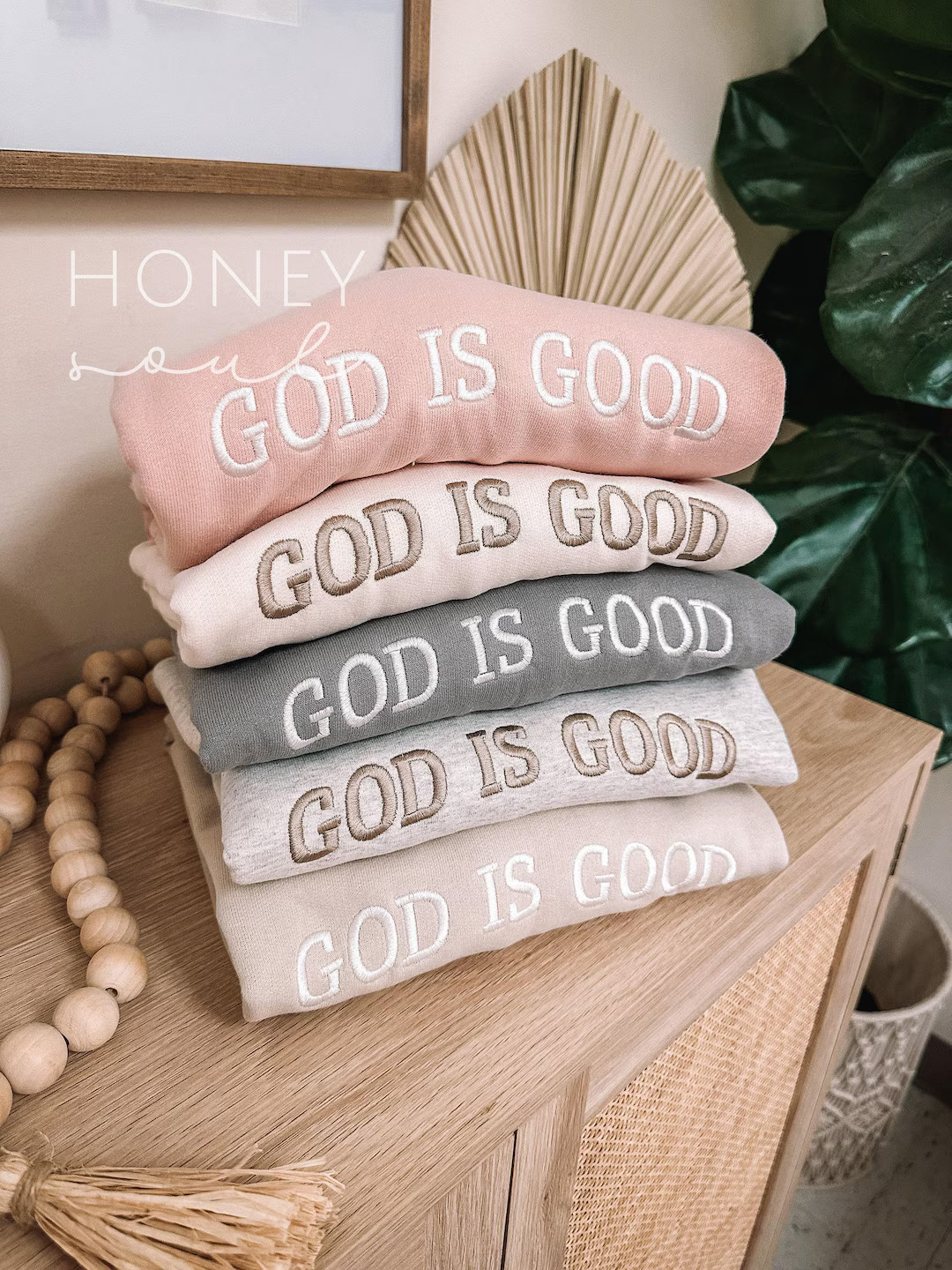 Embroidered GOD IS GOOD Sweatshirt | Christian Crewneck | Christian Sweatshirt | Faith Sweatshirt... | Etsy (US)