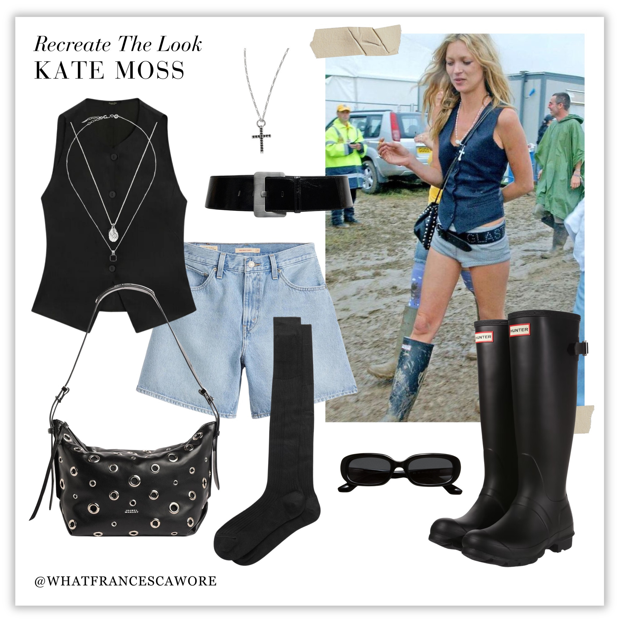 Recreate the legendary Kate Moss Glastonbury look

#LTKsummer #LTKeurope #LTKuk