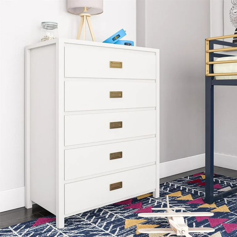 Max & Finn Haven 5-Drawer Kids' Dresser, White | Walmart (US)