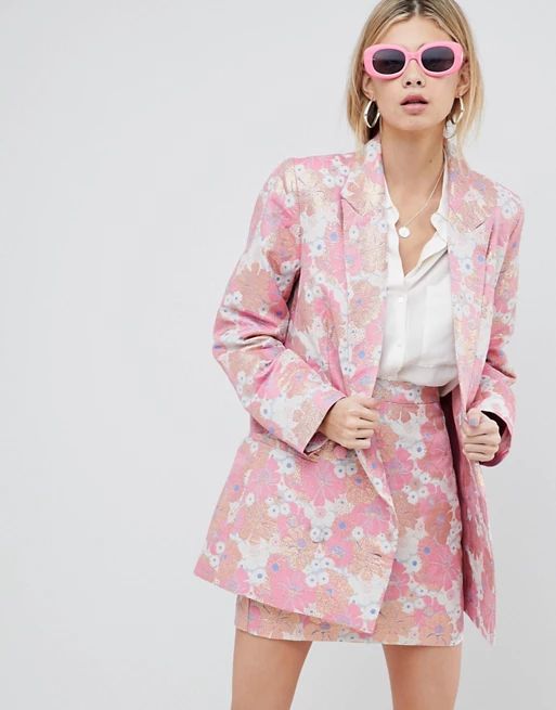 ASOS DESIGN tailored floral jacquard blazer | ASOS US