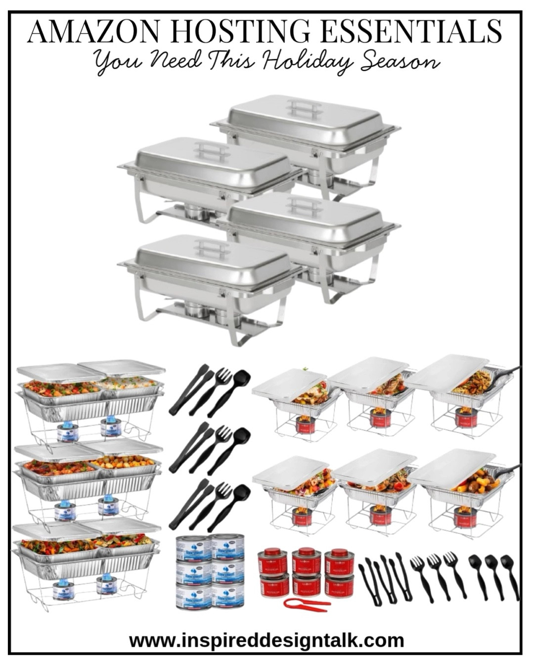 Chafing Dishes & Warming Trays
Keep Food Warm All Night With These Holiday Hosting Essentials

No more cold mashed potatoes! Chafing dishes and warming trays keep food hot and guests happy. My favorite Amazon hosting must-have for stress-free entertaining. #holidayhostingessentials #amazonhome

#LTKHome #LTKHoliday #LTKfoodie