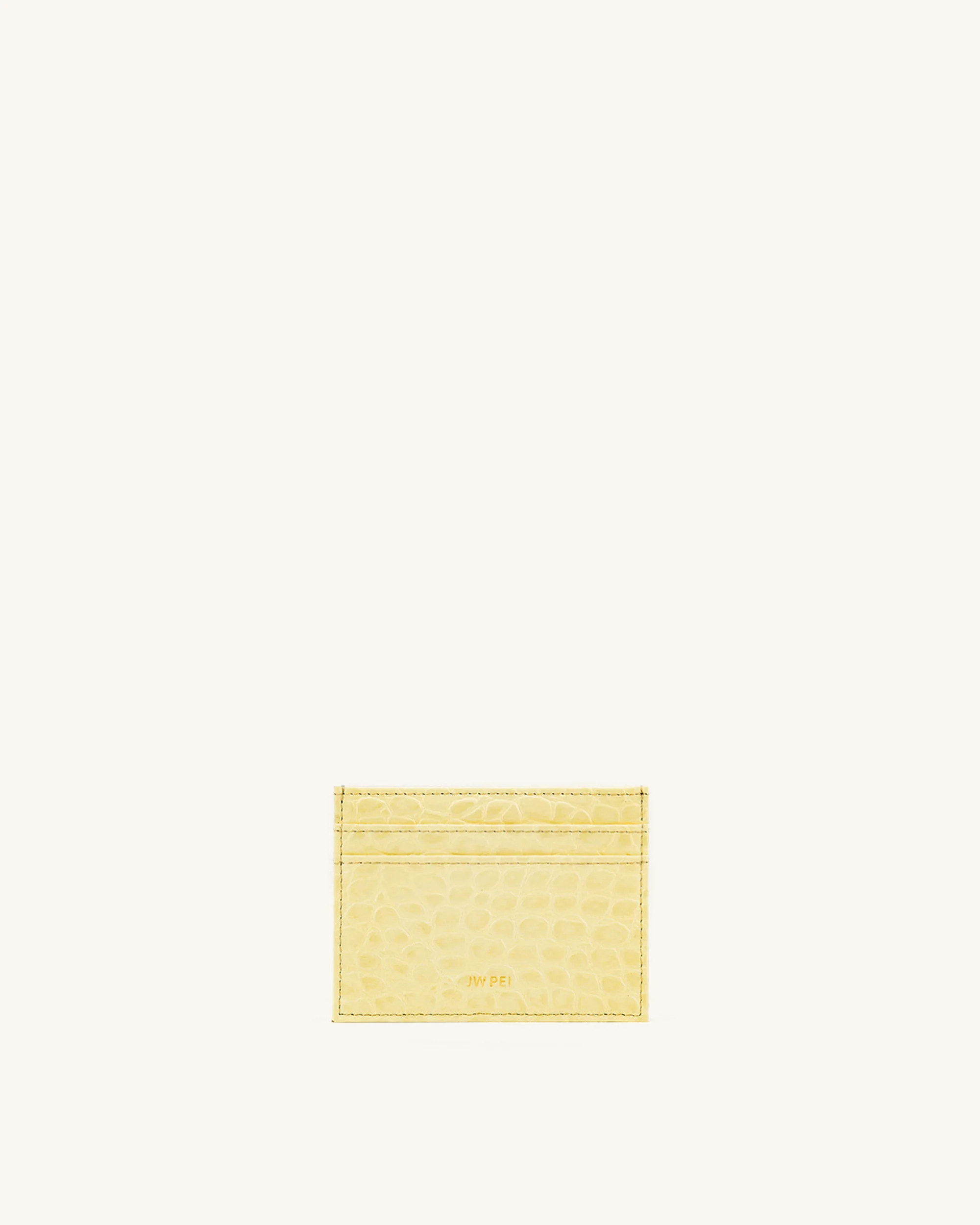 The Card Holder - Light Yellow Croc | JW PEI US