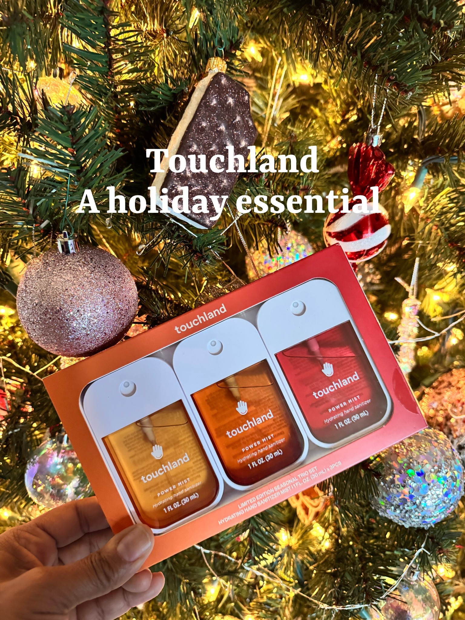 Touchland Power mist Hand Sanitizers are a holiday must and essential. 

#LTKGiftGuide #LTKBeauty #LTKCyberWeek