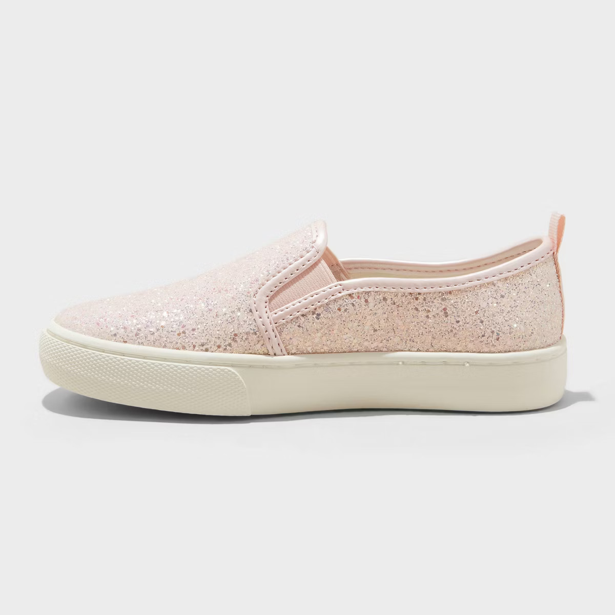 Kids' Charlotte Slip-On Sneakers - Cat & Jack™ Blush 13: Faux Leather, Non-Marking Sole, Closed... | Target