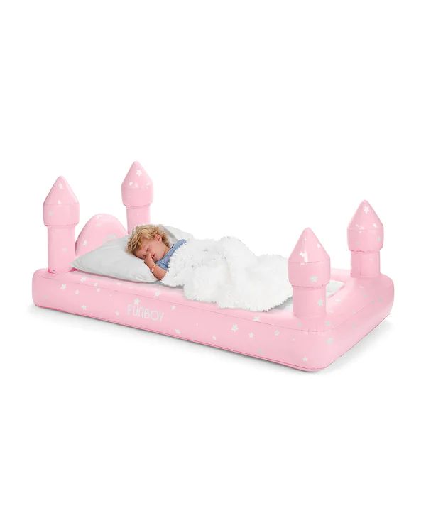 Pink Castle Sleepover Kids Air Mattress | FUNBOY