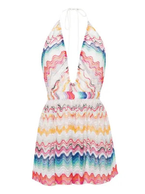 MISSONI ZIG ZAG OPEN BACK PLAYSUIT | Farfetch Global