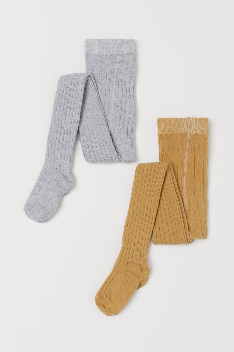2-pack Ribbed Tights | H&M (US)