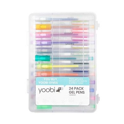 24ct Rollerball Gel Pens Medium Point Multicolored  - Yoobi&#8482; | Target