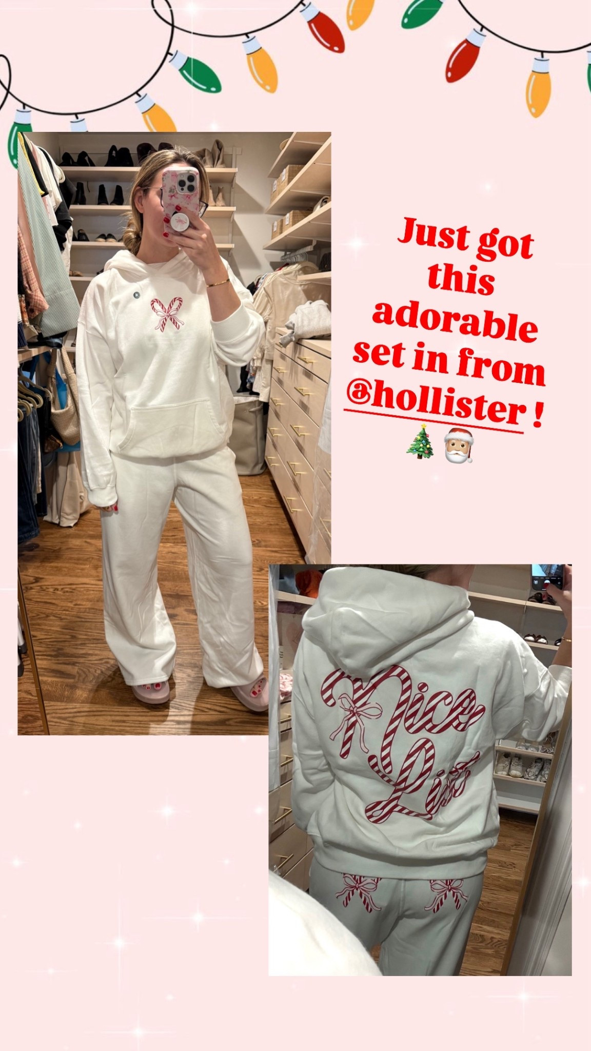 Hollister Christmas sweatpants and sweatshirt! 

#LTKootd #LTKGiftGuide #LTKHoliday