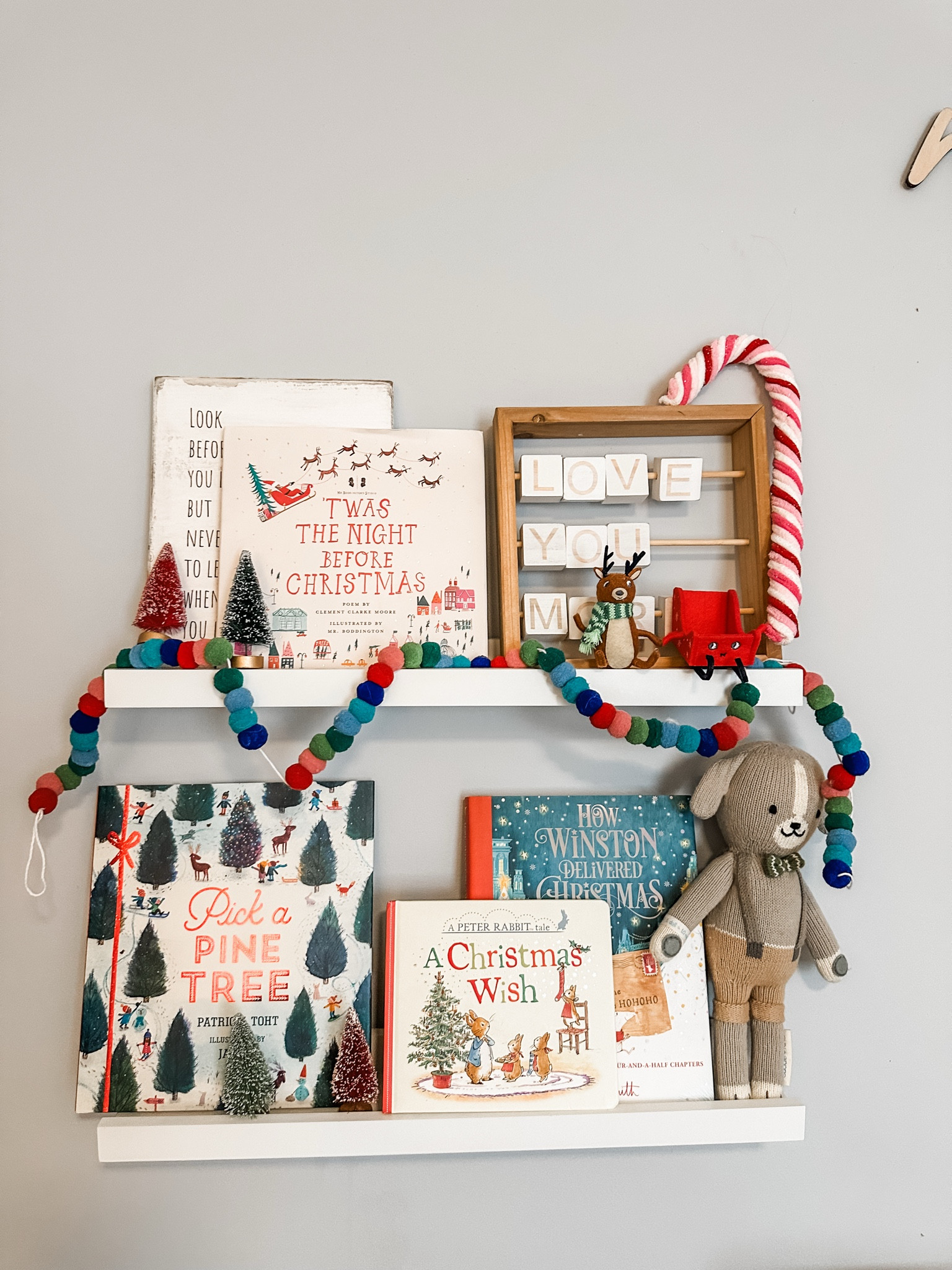 Christmas floating shelves little kids room 

#LTKKids #LTKSeasonal #LTKHoliday