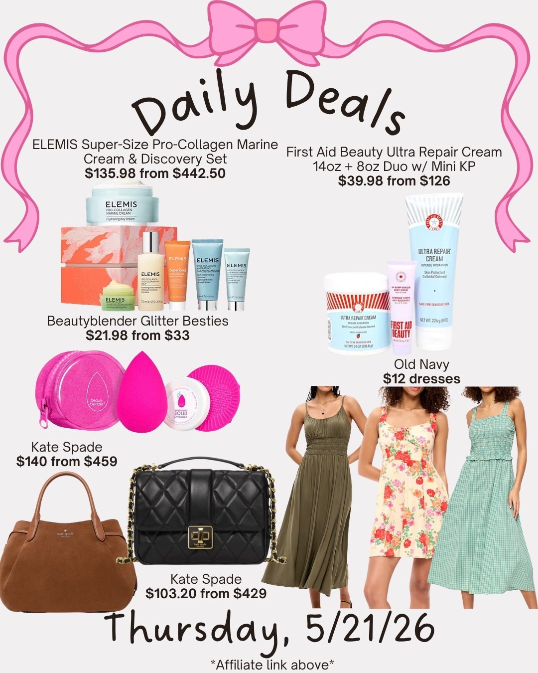 Daily deals

#LTKSaleAlert #LTKBeauty #LTKMidsize