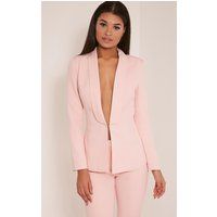 Avani Pink Suit Jacket | PrettyLittleThing US