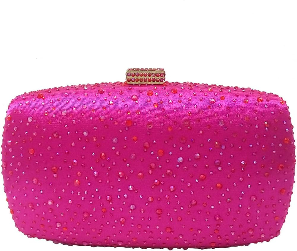 Boutique De FGG Women's Evening Handbags Wedding Party Crystal Clutch Purses Bridal Rhinestone Ba... | Amazon (US)