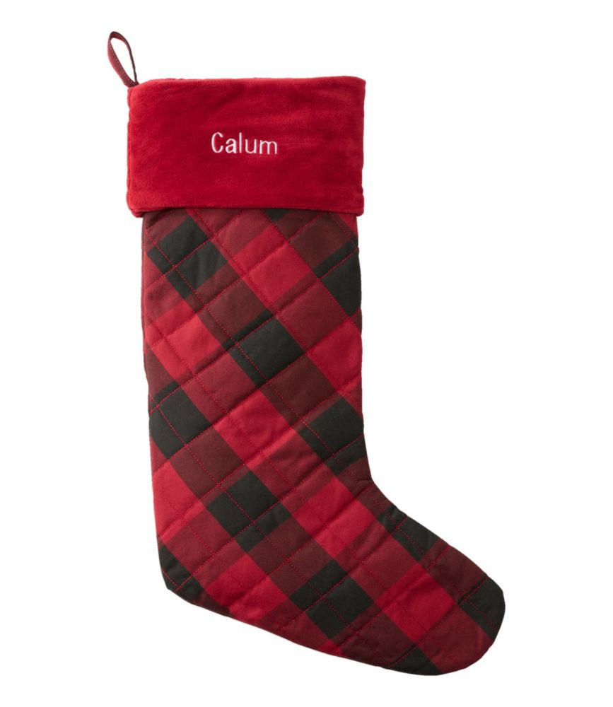Tartan Velvet Stocking | L.L. Bean