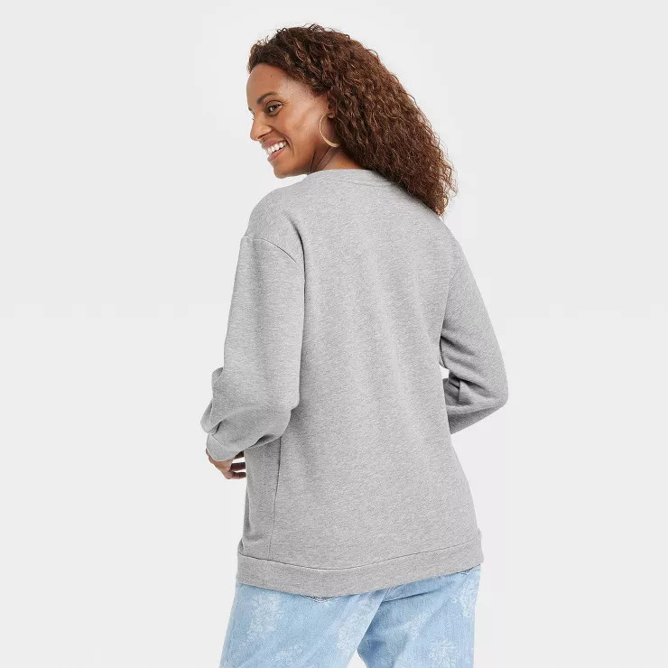 Graphic Mama Maternity Sweatshirt - Isabel Maternity by Ingrid & Isabel™ Heather Gray | Target