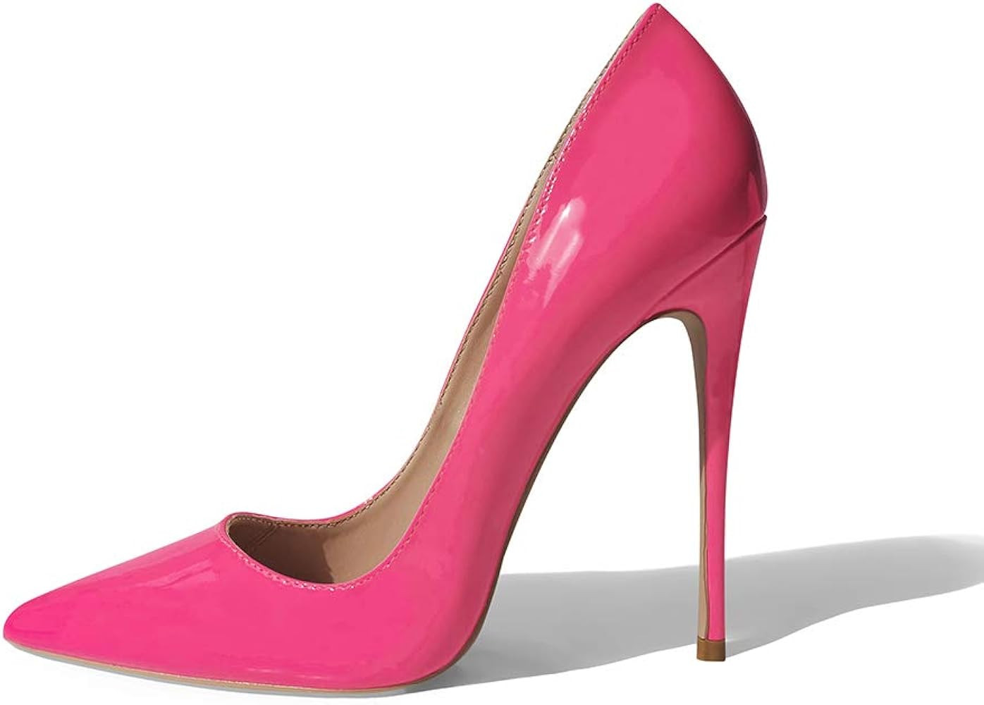 Women Pumps, Pointed Toe High Heel 4.7 inch/12cm Party Stiletto Heels Shoes | Amazon (US)