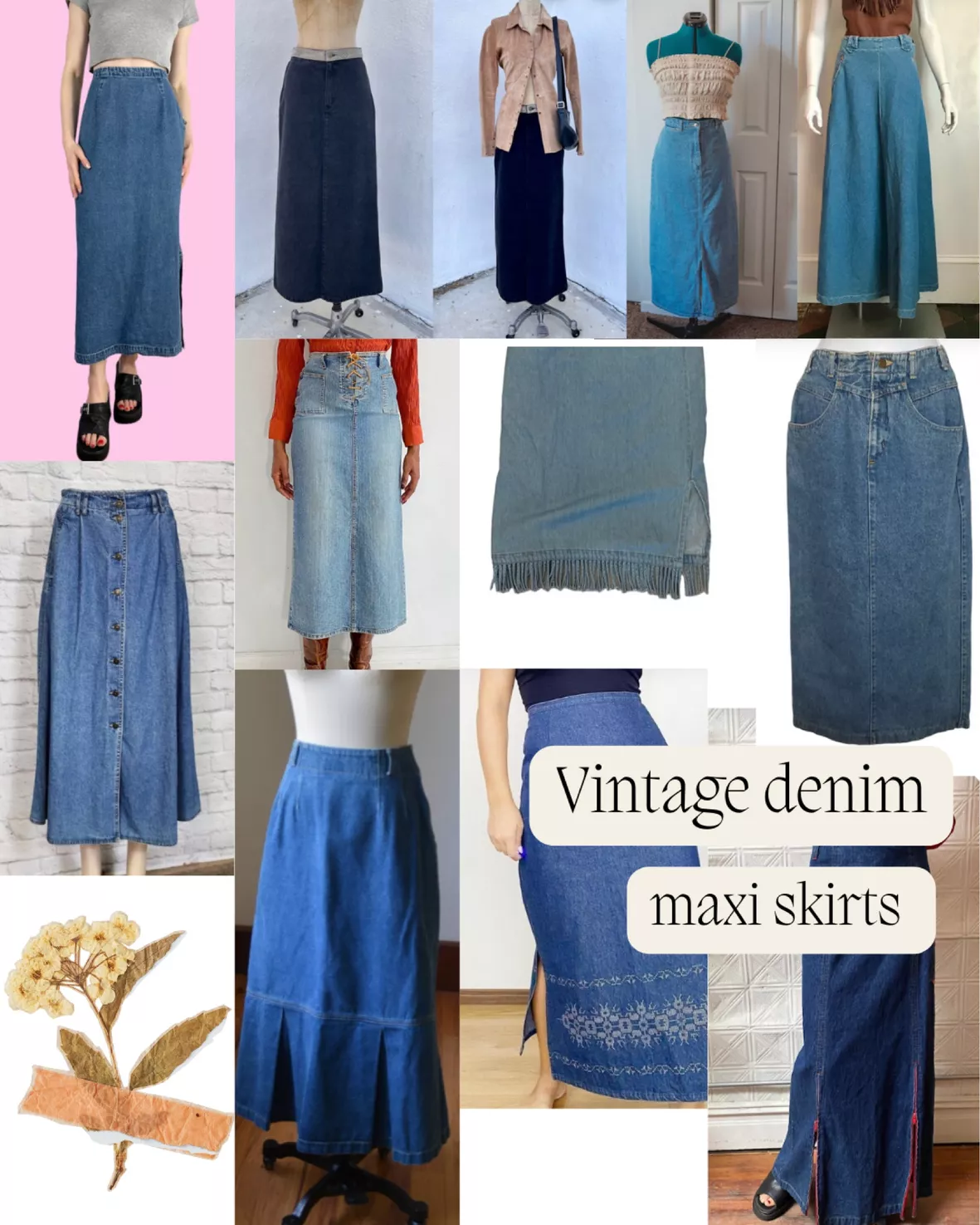 Y2K Jeans Skirt – Aesthetic Clothes Store