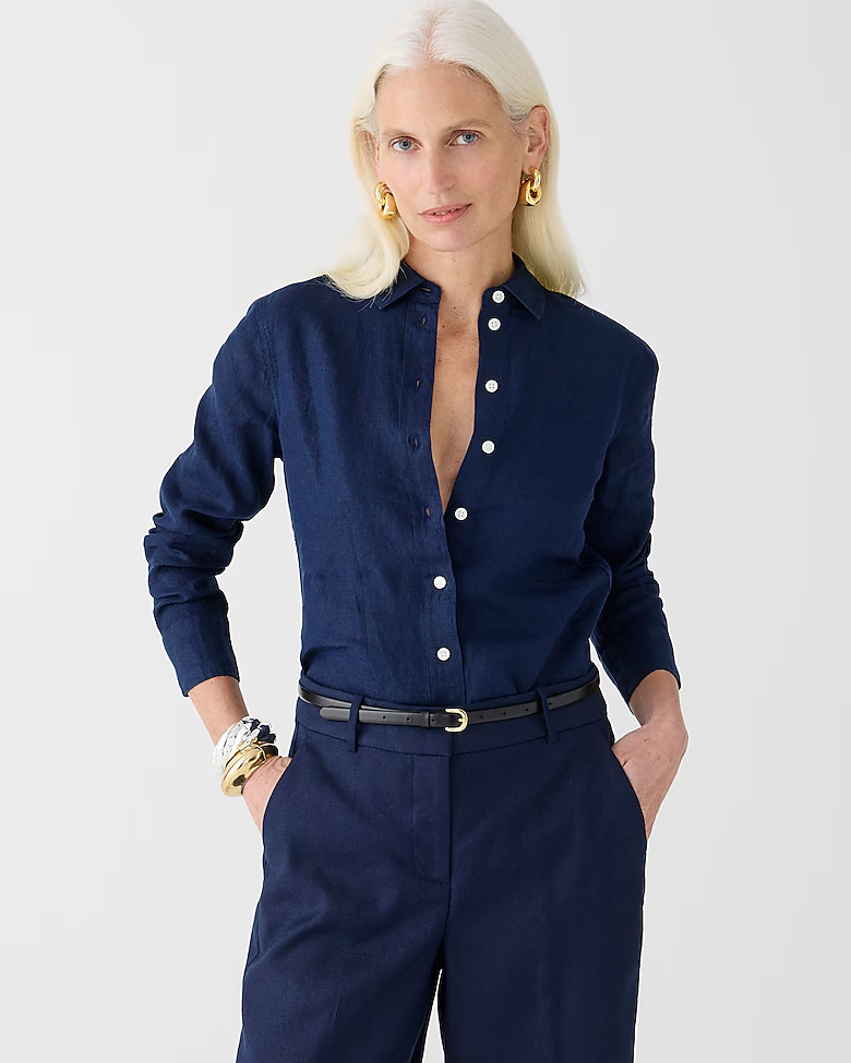 Wren slim shirt in Baird McNutt Irish linen | J. Crew US