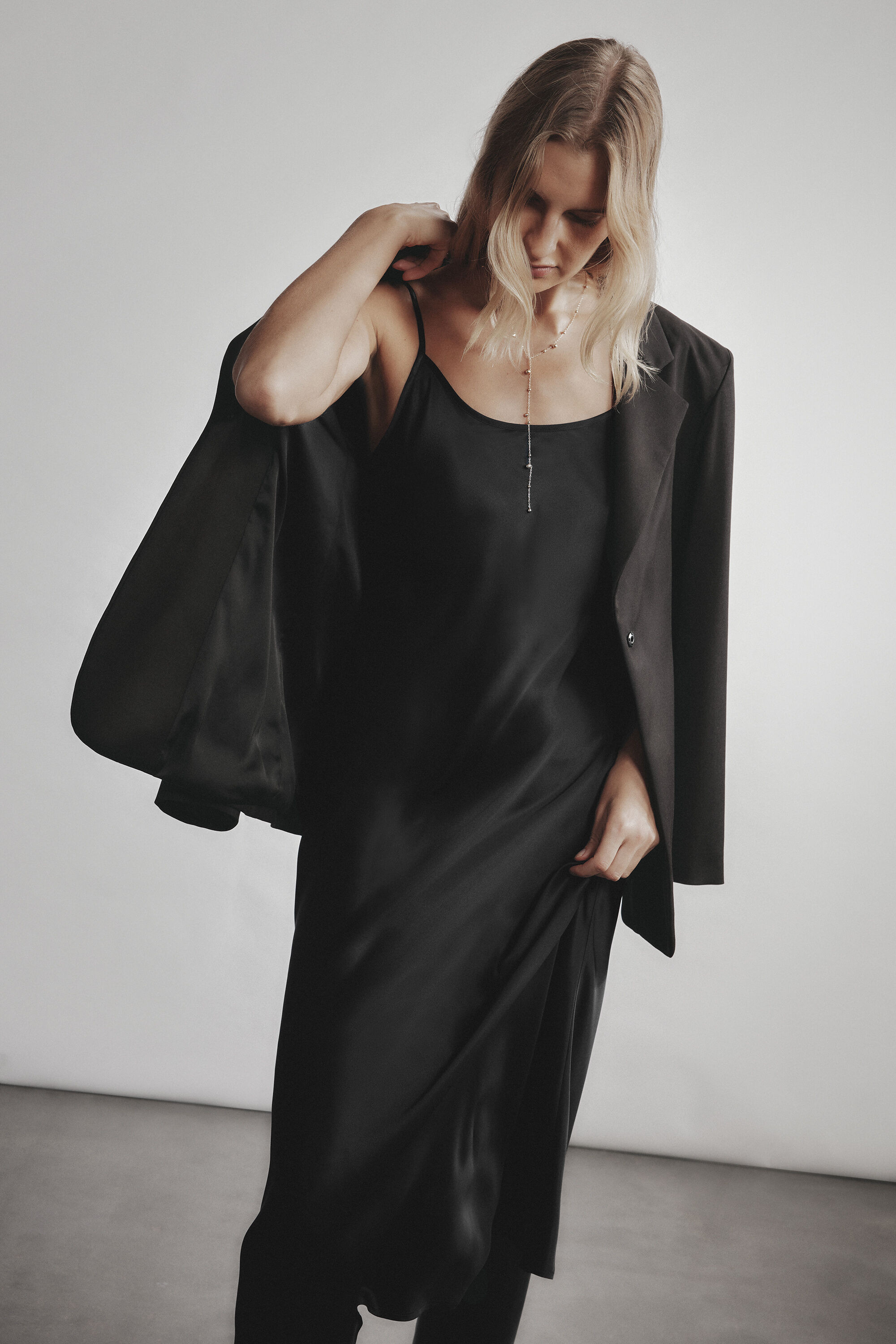 Midi-Length Slip in Silk | Intimissimi (US)