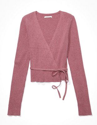 AE Ballet Wrap-Around Sweater | American Eagle Outfitters (US & CA)