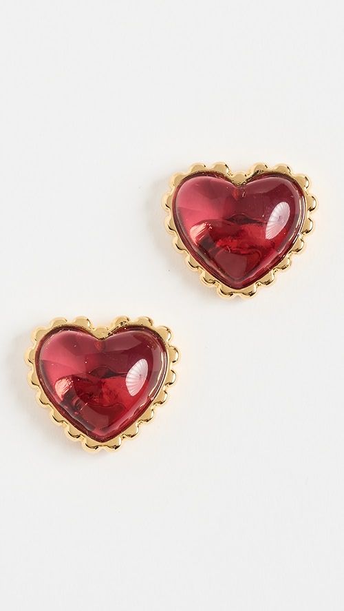 Lele Sadoughi Candy Heart Stud Earrings | SHOPBOP | Shopbop