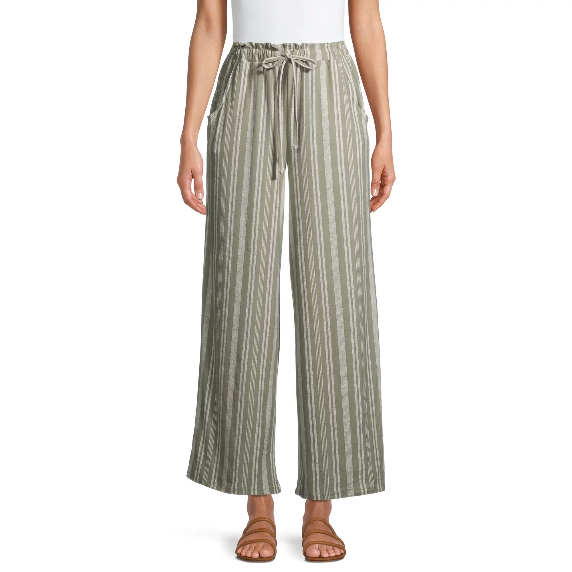 Derek Heart Junior’s Paper Bag Palazzo Pants | Walmart (US)