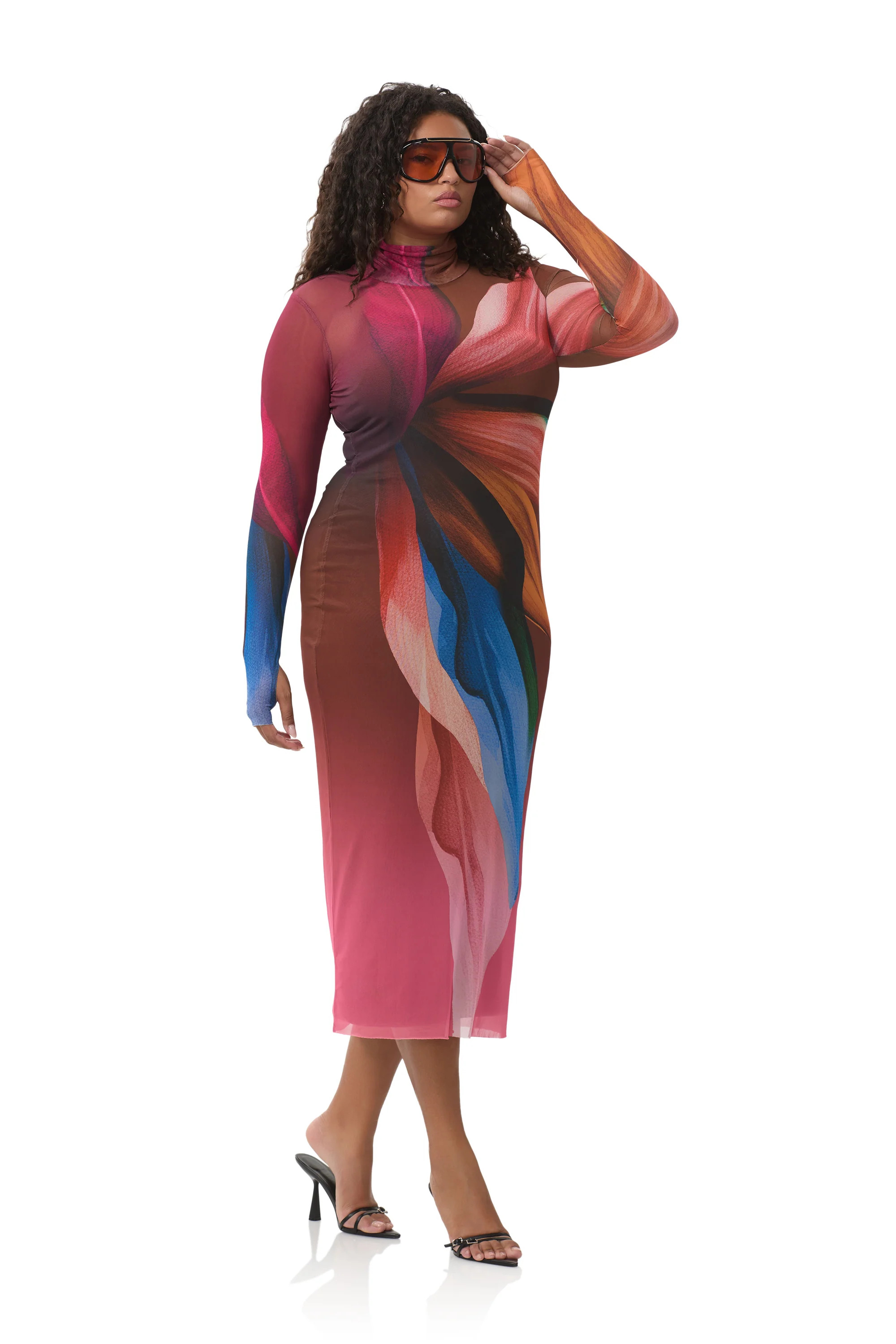 Shailene Dress - Earthen Leaf Lotus | ShopAFRM