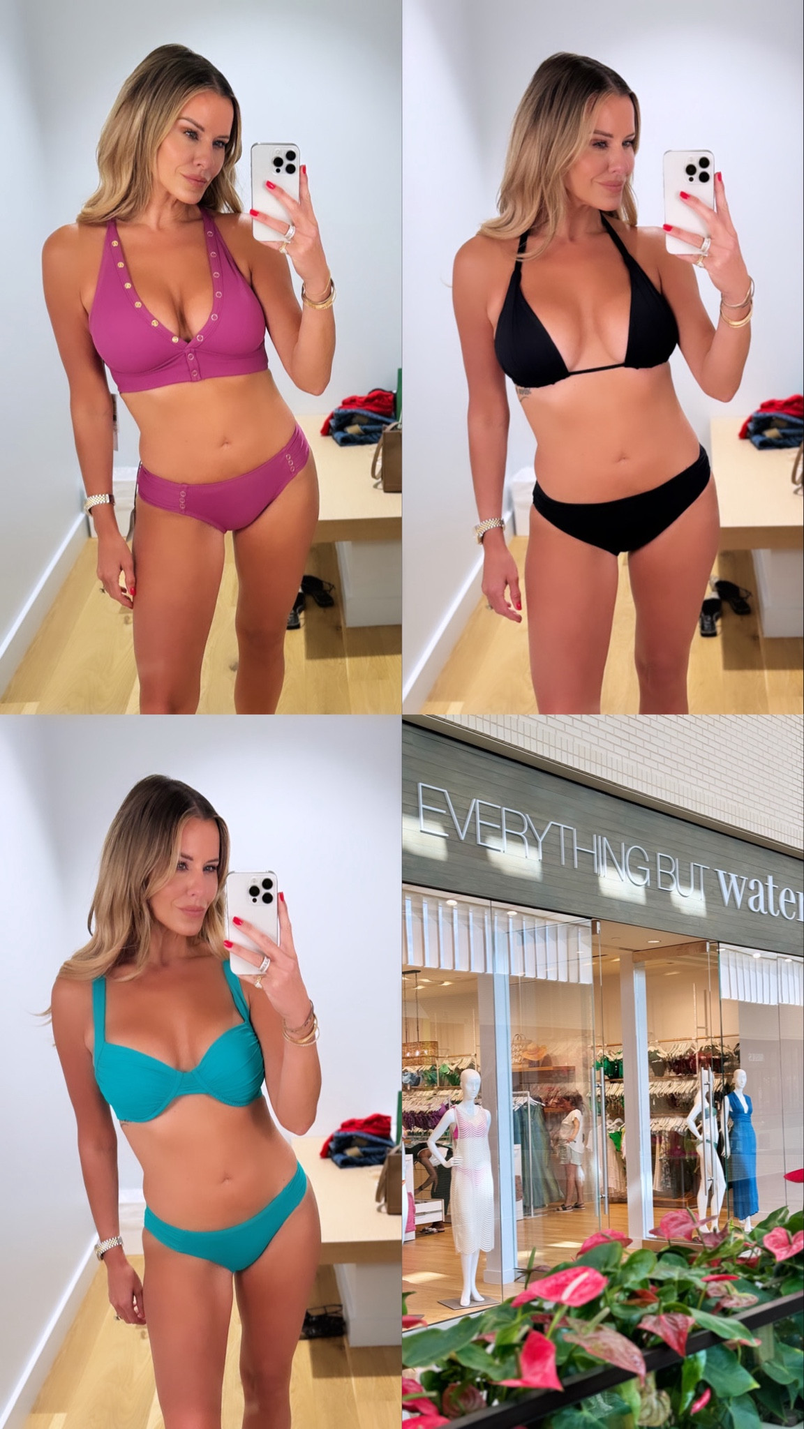 Everything but water haul! If you can’t find a well fitting swimsuit at ETBW, then it doesn’t exist! Sizing: purple & green: medium in top, small in bottom // black: top/6, bottoms/4

#LTKstyletip #LTKswim #LTKtravel