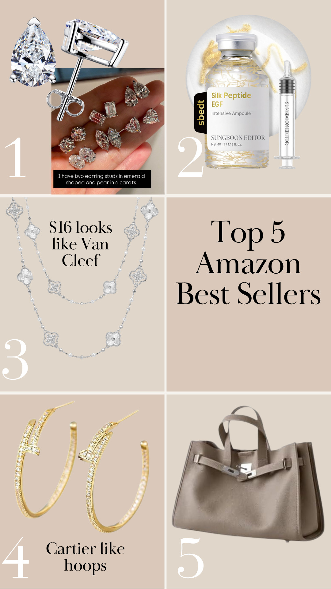 Top 5 Amazon Best Bellers! 

 