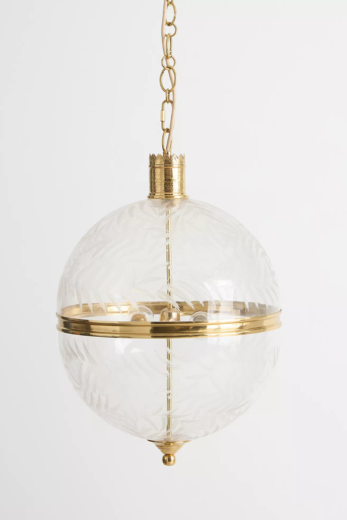 Painted Floral Glass Pendant | Anthropologie (US)