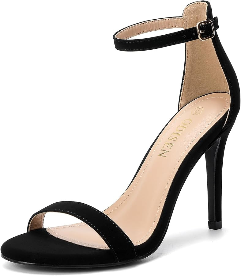 Odisen Women's Open Toe Stiletto Heels | Amazon (US)