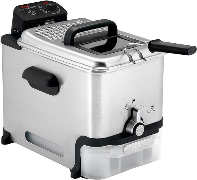 Amazon.com: T-fal Deep Fryer with Basket, Stainless Steel, Easy to Clean Deep Fryer, Oil Filtrati... | Amazon (US)