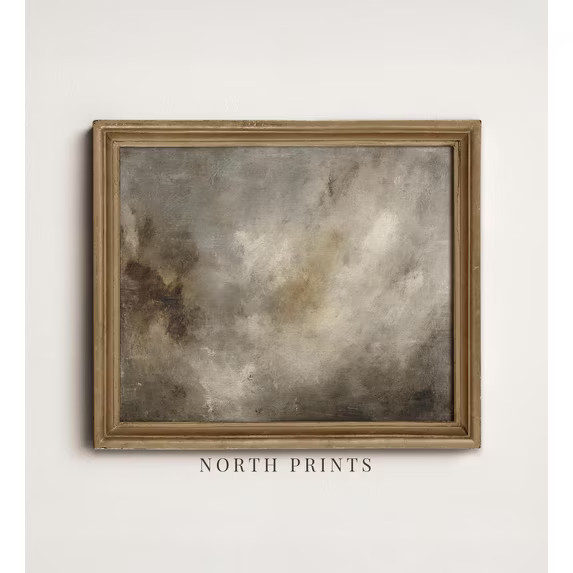 Earth Tone Abstract Moody Minimal Wall Neutral Contemporary | Walmart (US)