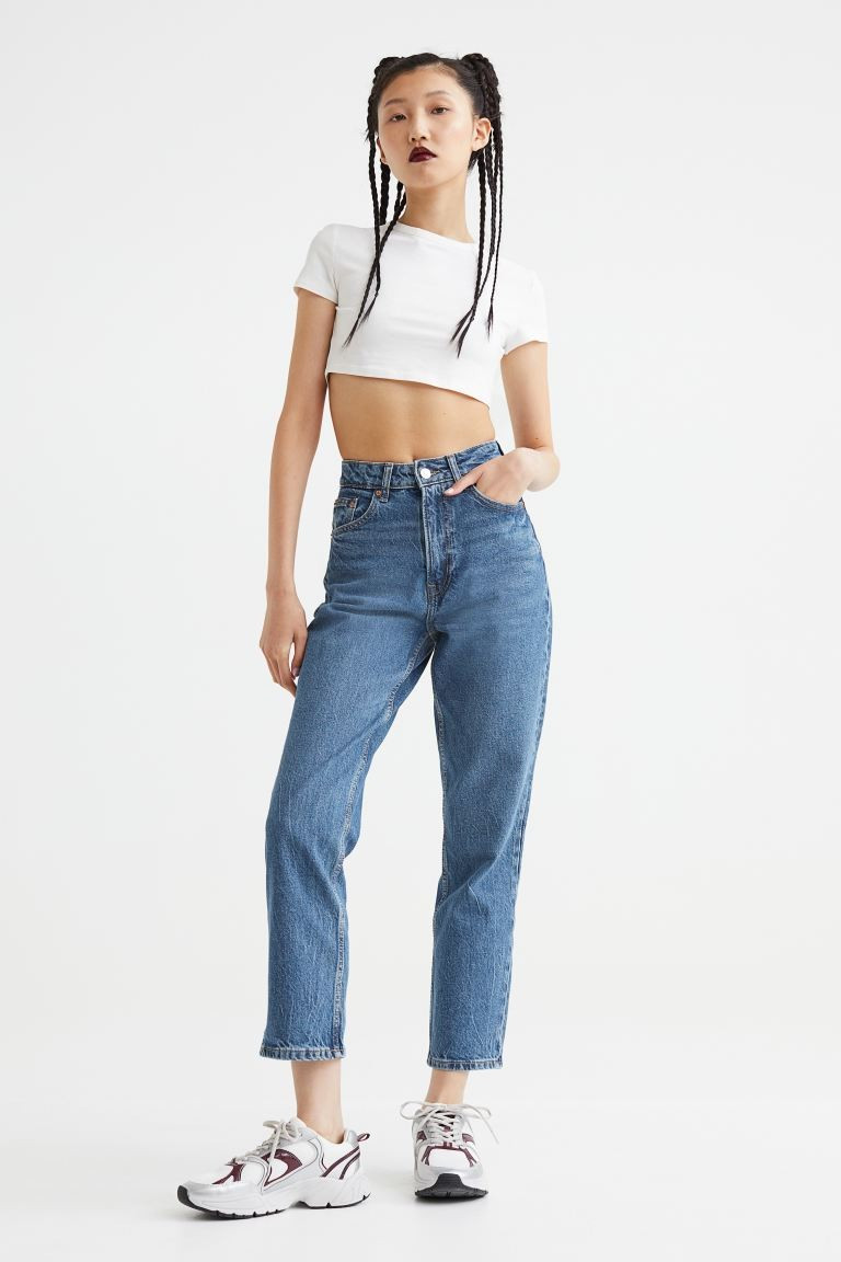 Conscious choice  New Arrival5-pocket, slim-fit jeans in cotton denim with gentle stretch. High w... | H&M (US + CA)