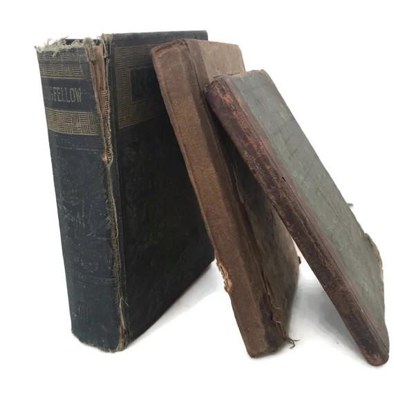 Antique 1800s School Book Collection Old Distressed Longfellow 1886 Text Books Book Bundle Old Book  | Etsy (US)