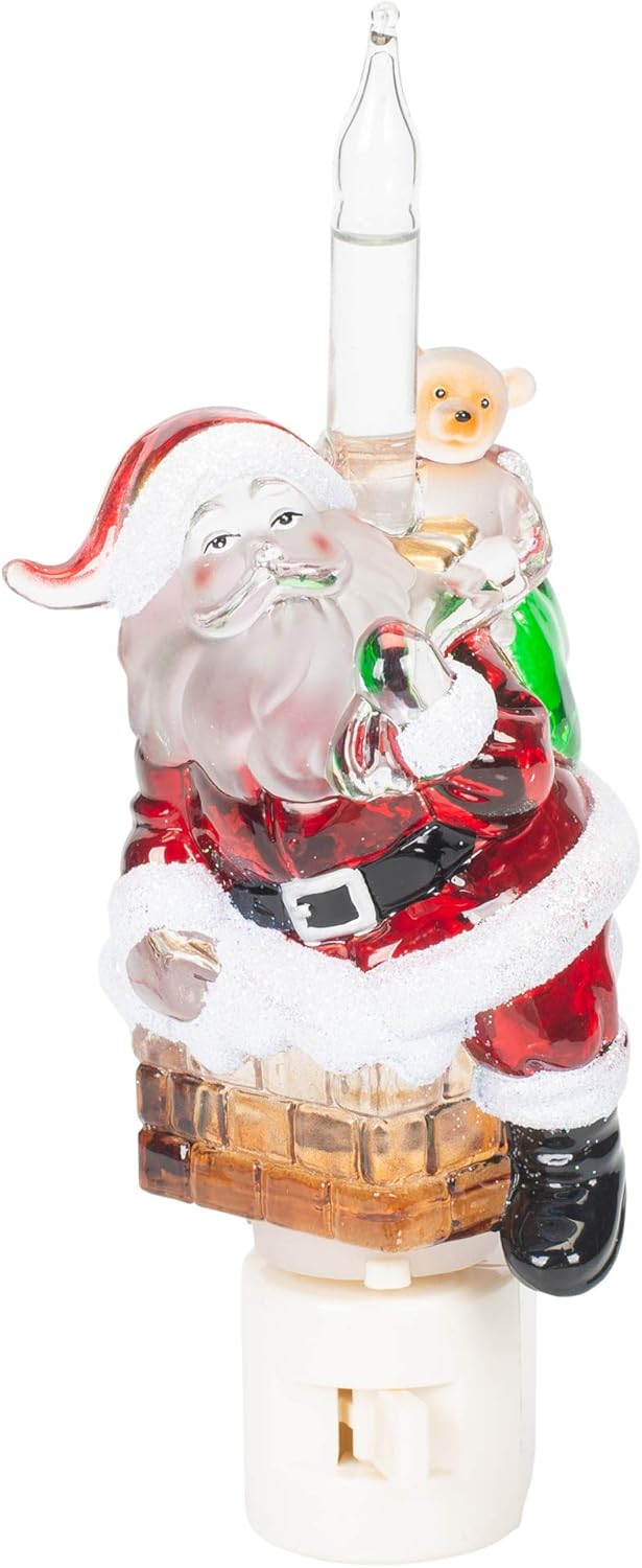 Roman 7 Inch Santa Chimney Bubble Night Light | Amazon (US)