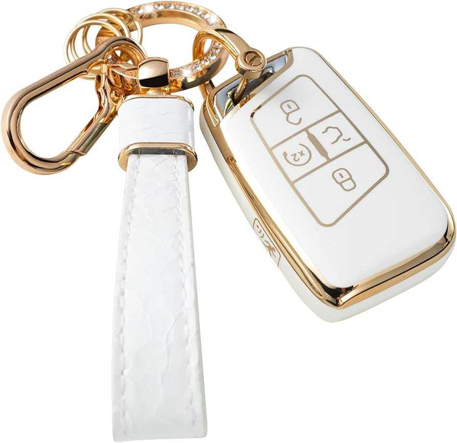 Muzizyq for VW Volkswagen Key Fob Cover with Keychain, Key Shell for Atlas Golf Alltrack Atlas Je... | Amazon (US)