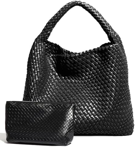 Geelyda Woven Tote Bag for Women with Purse, Fashion Shoulder Hobo Underarm Bags, Large Woven Han... | Amazon (US)