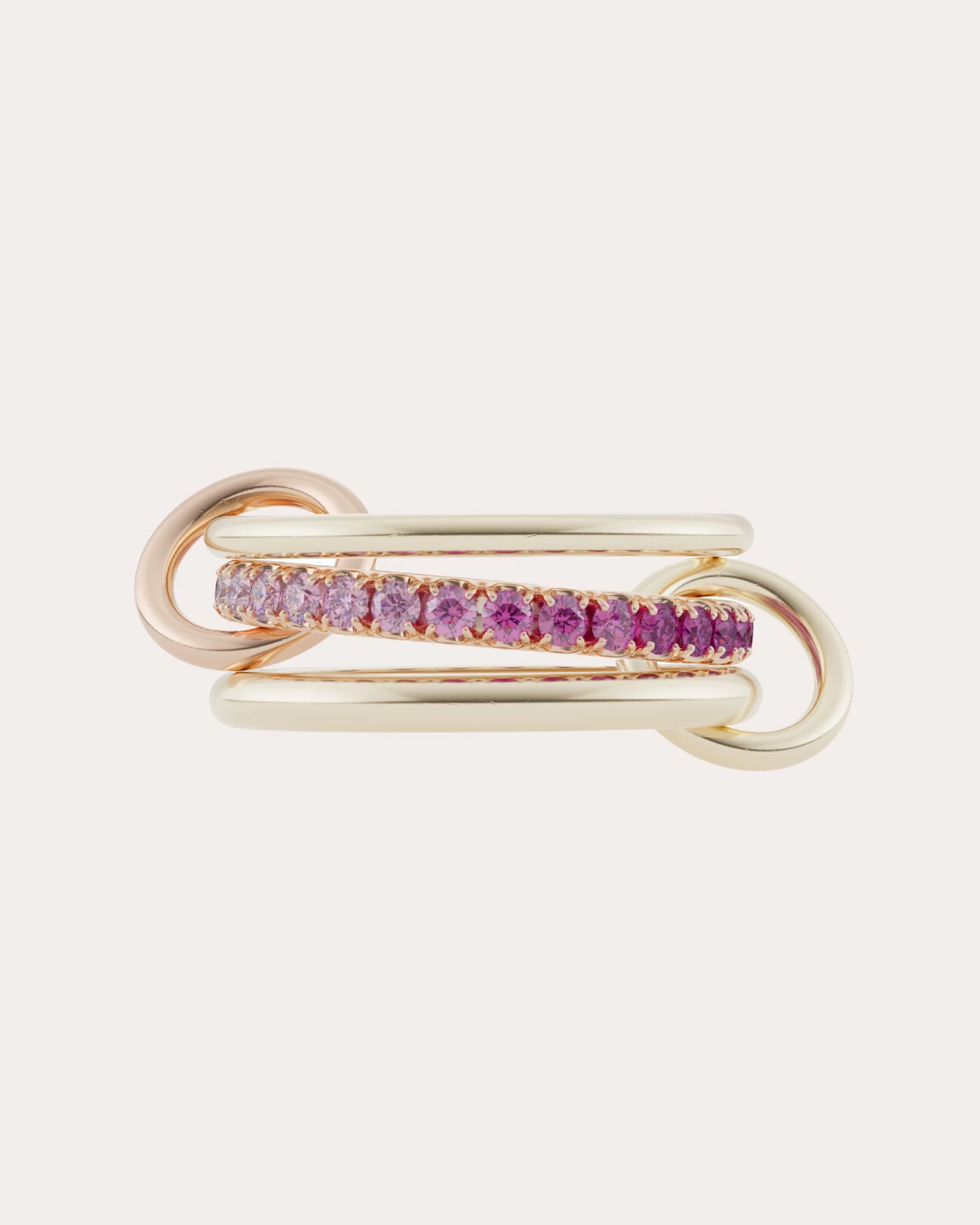 Spinelli Kilcollin Women's Pink Sapphire & 18k Gold Petunia Ombré Ring in Yellow Gold | Olivela