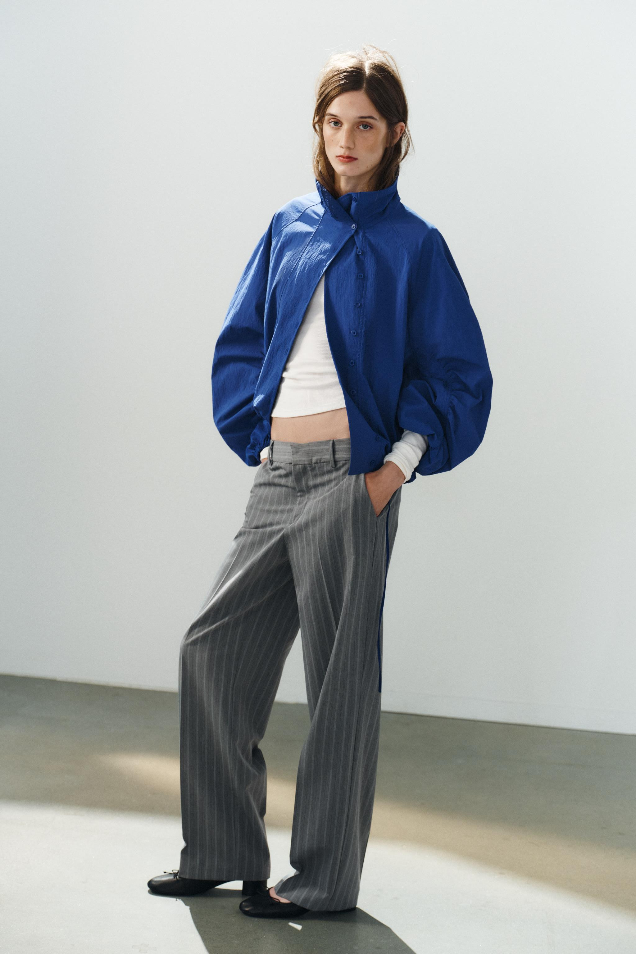 TECHNICAL FABRIC BUTTON JACKET | Zara US