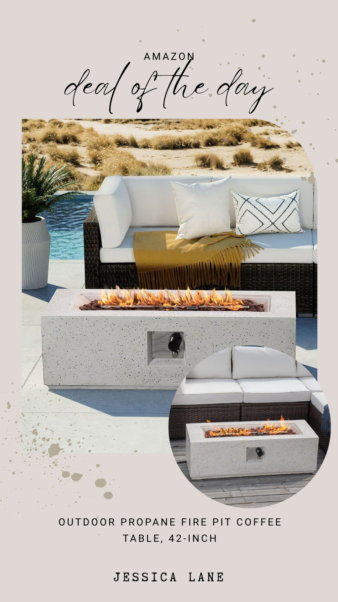 Warm up your outdoor living space with this sleek 42-inch propane fire pit table. It doubles as a functional coffee table, making it a versatile centerpiece for cool evenings.#firepit #outdoordecor #amazonfinds #cozyvibes

#LTKSeasonal #LTKSaleAlert #LTKHome