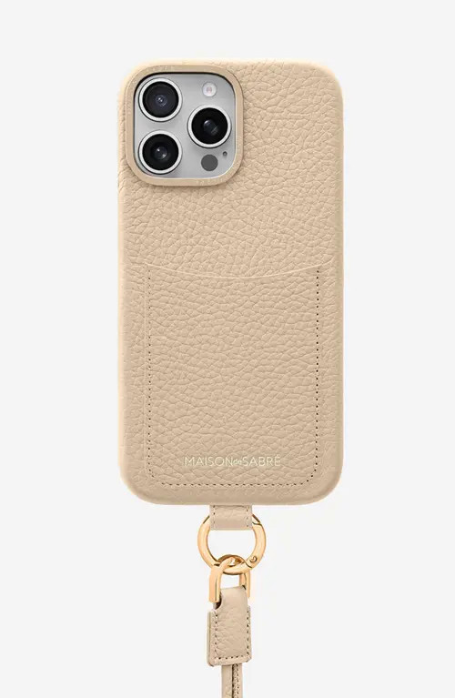 MAISON de SABRÉ Sling Phone Case in Saharan Nude at Nordstrom | Nordstrom