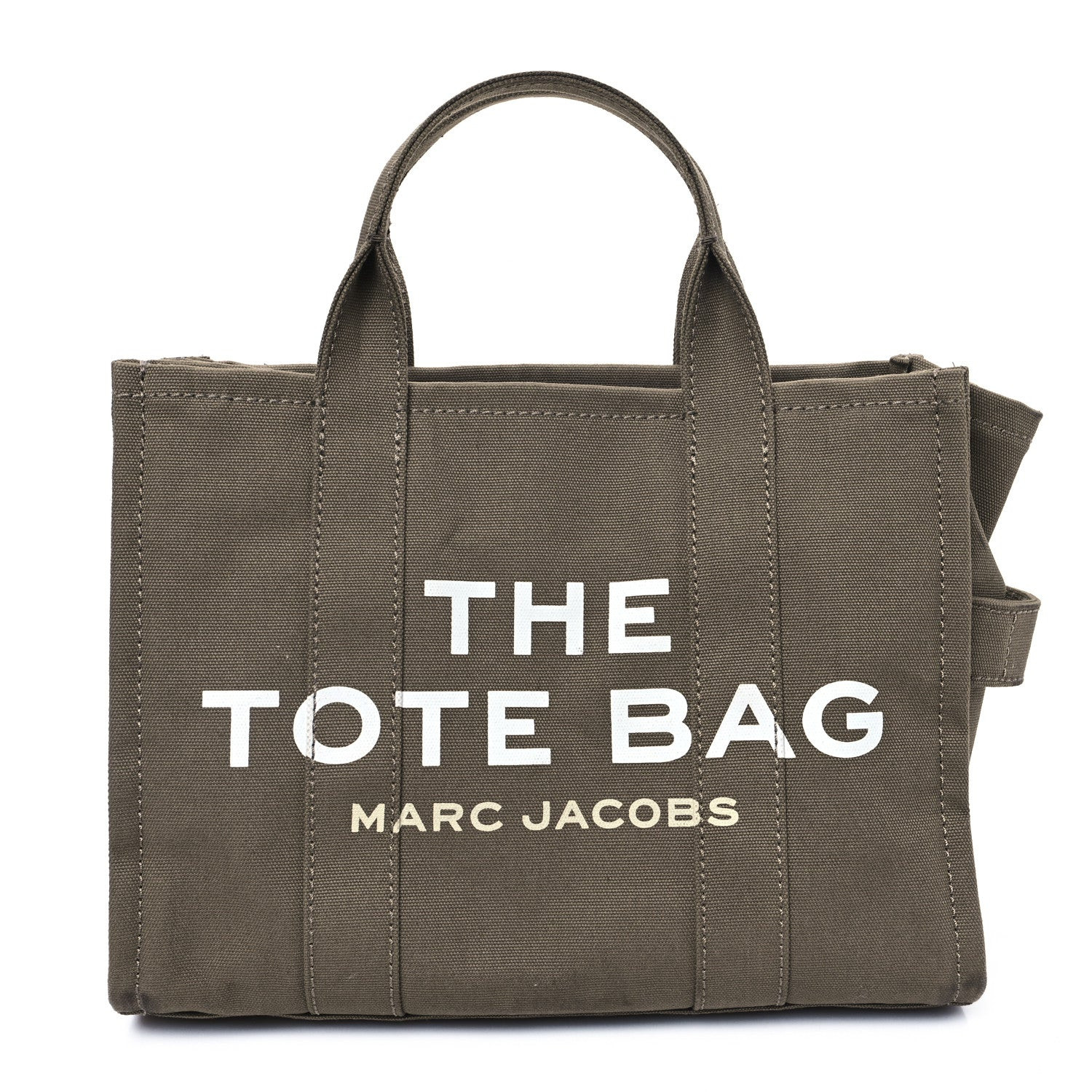 Cotton Canvas Medium The Traveler Tote Bag Slate Green | FASHIONPHILE (US)