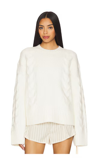 Everlee Sweater in Ivory | Revolve Clothing (Global)