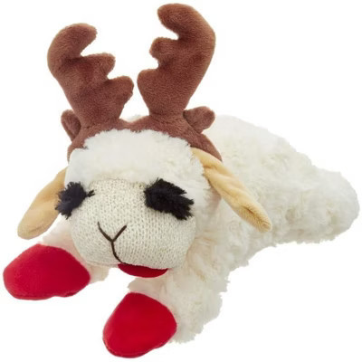 Multipet Holiday Lamb chop with Antlers, 6 in, White | Target