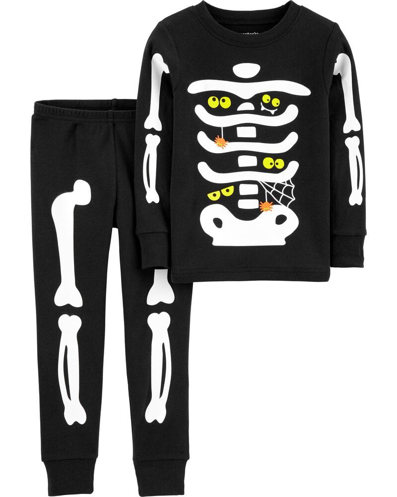 2-Piece Glow Skeleton 100% Snug Fit Cotton PJs | Carter's